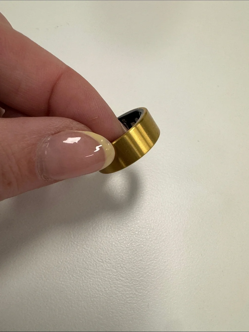 Make an offer!  QALO QRNT Slim Smart Ring in Gold - size 8